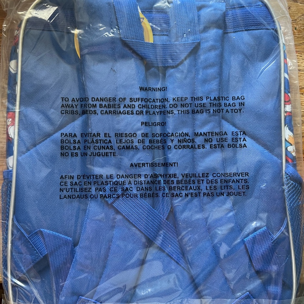Blue Sonic Backpack/Lunchbox/Hat - Picture 2 of 7